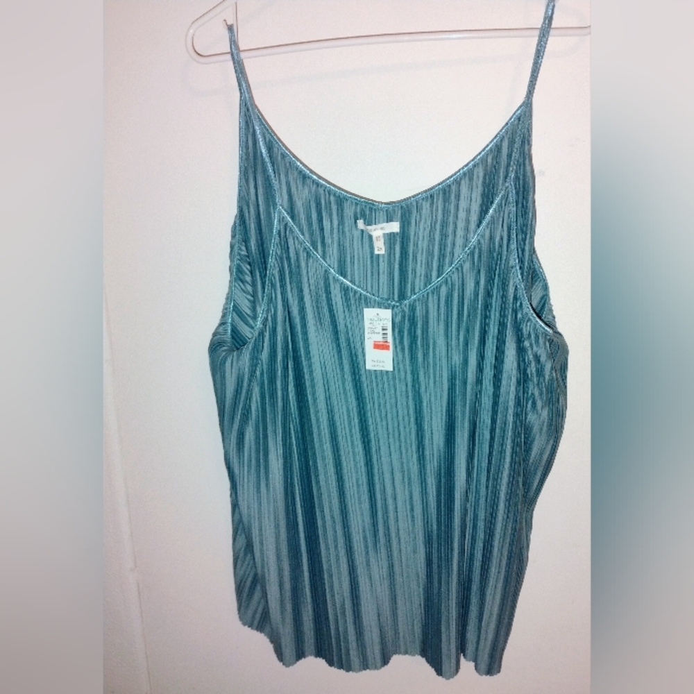 Maurices Teal Striped Tank Top